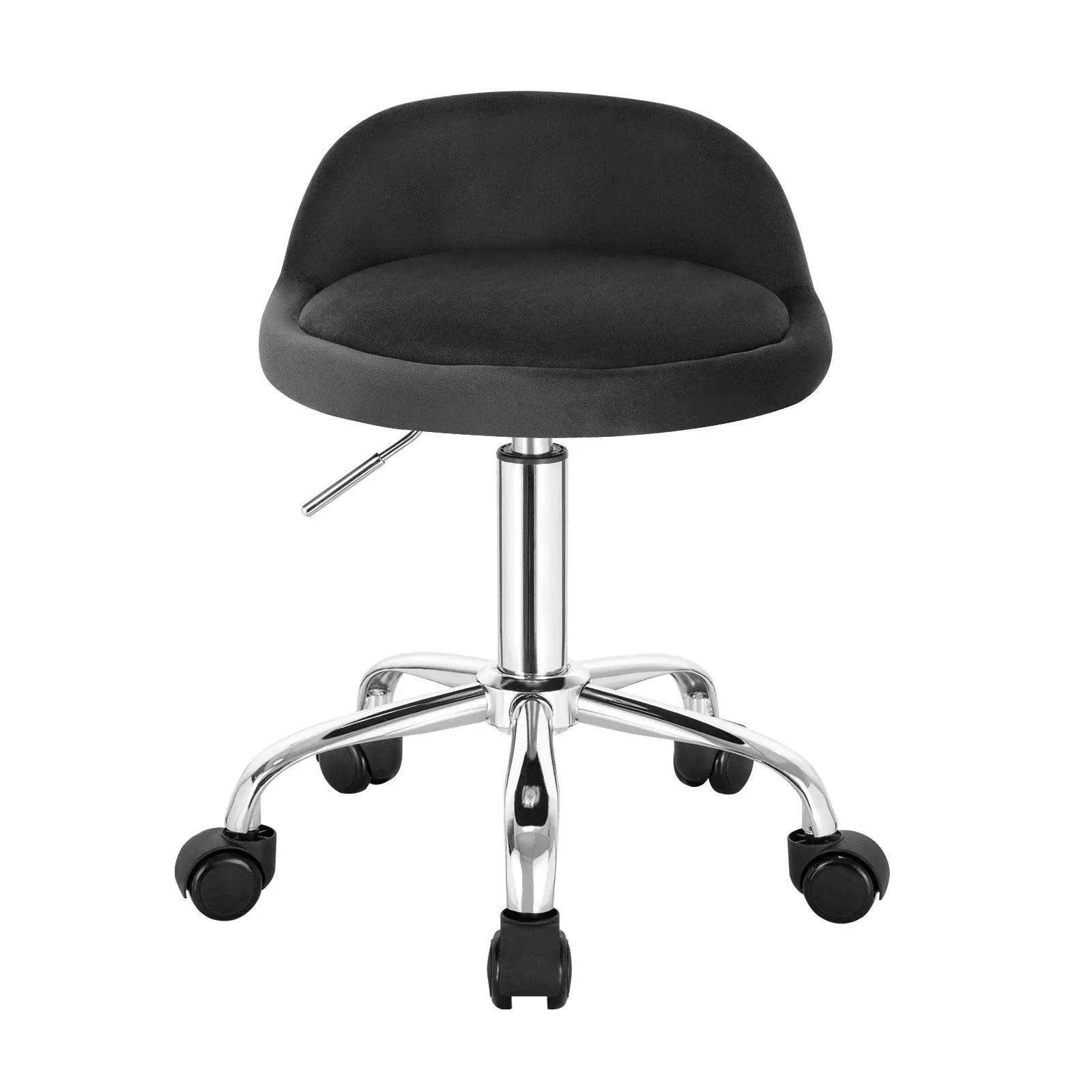 Feronza™ Draaibare Bureaustoel met Wielen – Hoogte Verstelbare Roller Rocker met Lage Rugleuning voor Werk en Computergebruik - Feronza